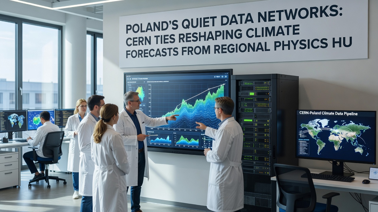 Regional physics hub in Poland processing climate data through shared CERN network infrastructure